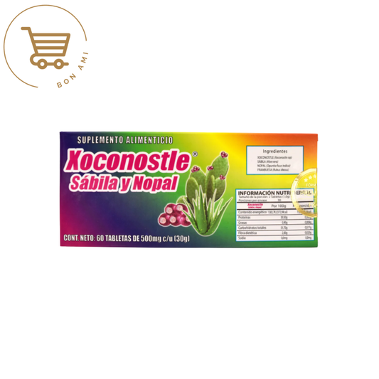 Xoconostle Sabila y Nopal 60 Tab