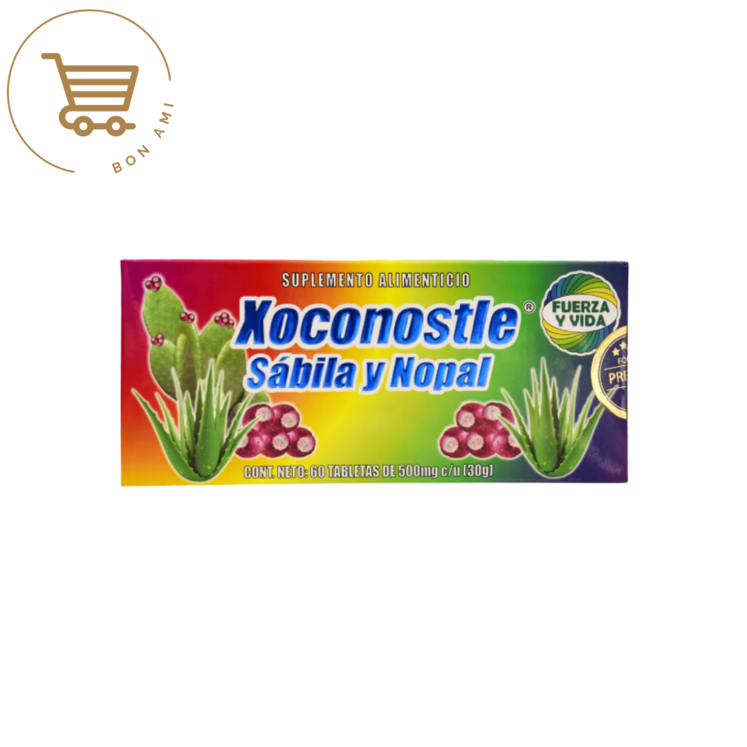 Xoconostle Sabila y Nopal 60 Tab
