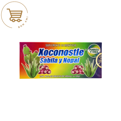 Xoconostle Sabila y Nopal 60 Tab